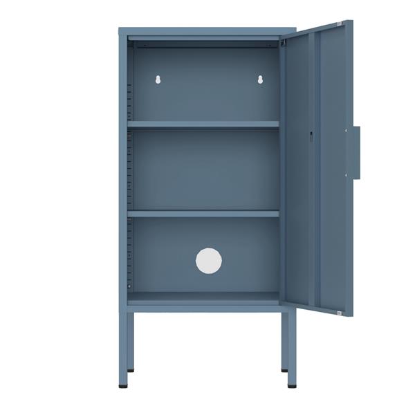 Armadietto basso in metallo 1 anta 35x46x72cm blu - Pop