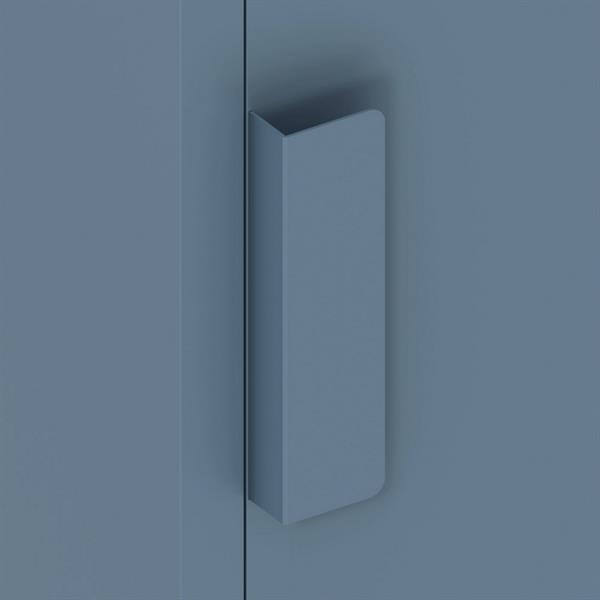 Armadietto basso in metallo 1 anta 35x46x72cm blu - Pop