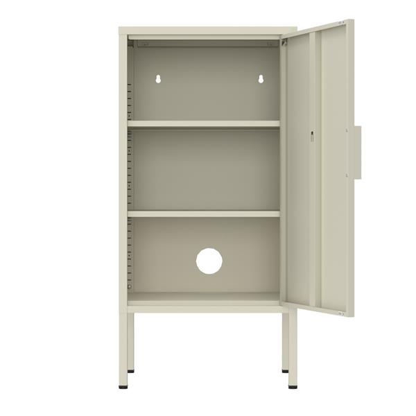 Armadietto basso in metallo 1 anta 35x46x72cm avorio - Pop