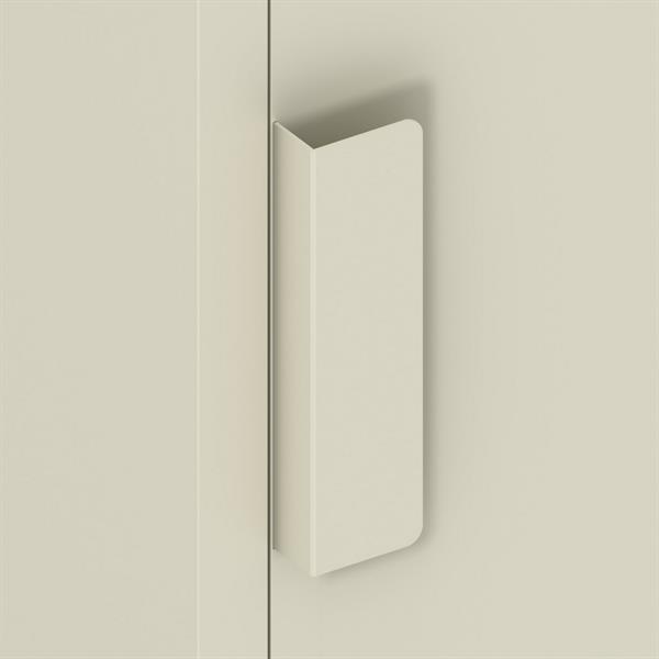 Armadietto basso in metallo 1 anta 35x46x72cm avorio - Pop