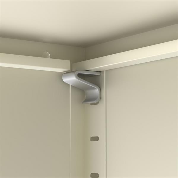 Armadietto basso in metallo 1 anta 35x46x72cm avorio - Pop