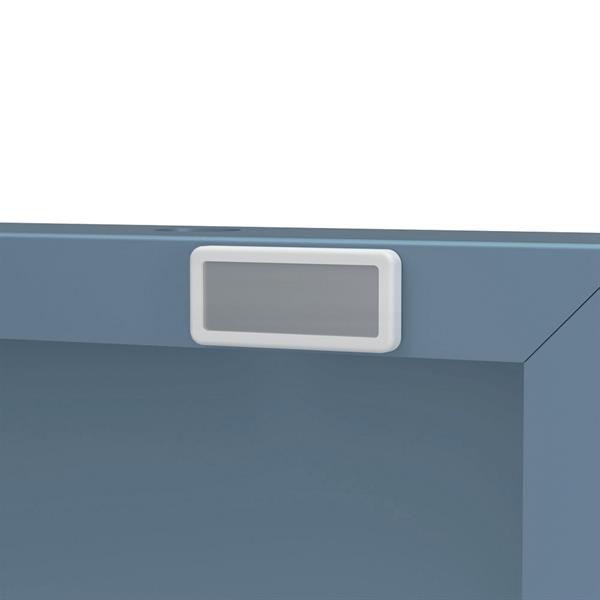 Credenza bassa in metallo 2 ante 100x40x72cm blu - Pop