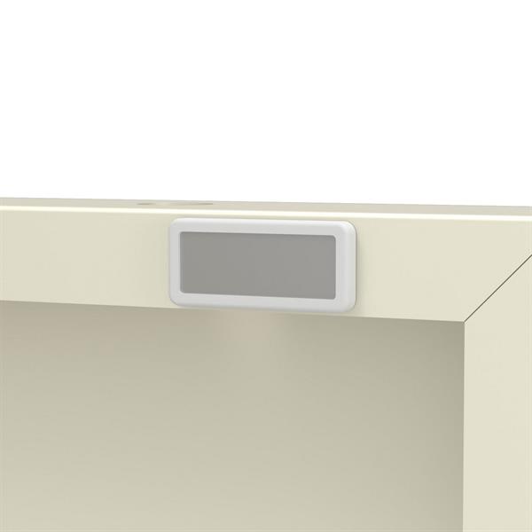Credenza alta in metallo 2 ante 80x38x100h cm avorio - Pop