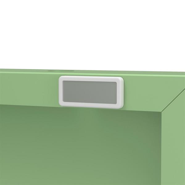Credenza alta in metallo 2 ante 80x38x100h cm verde - Pop
