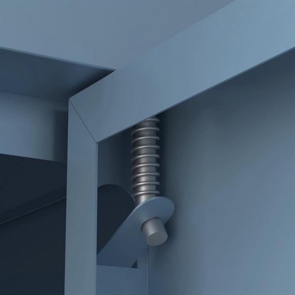 Armadio in metallo 2 ante 80x40x170h cm blu - Pop