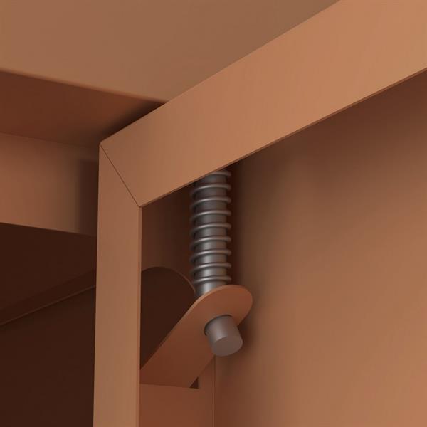 Armadio in metallo 2 ante 80x40x170h cm mattone - Pop