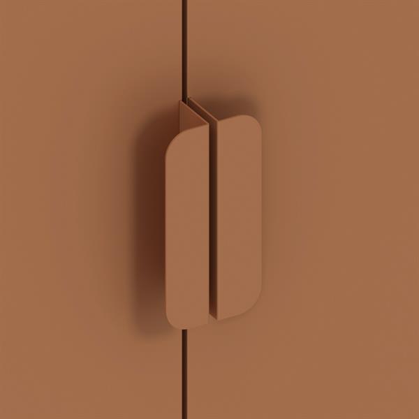 Armadio in metallo 2 ante 80x40x170h cm mattone - Pop