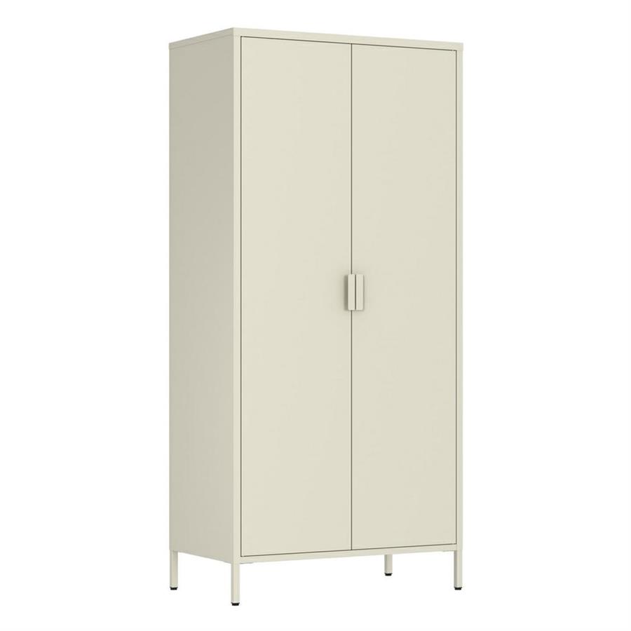 Armadio in metallo 2 ante 80x40x170h cm avorio - Pop