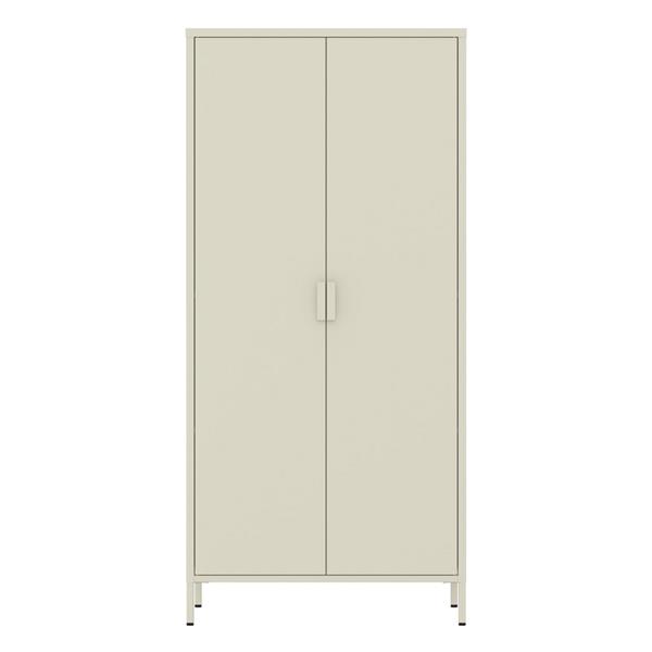 Armadio in metallo 2 ante 80x40x170h cm avorio - Pop
