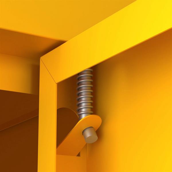 Armadio in metallo 2 ante 80x40x170h cm senape - Pop