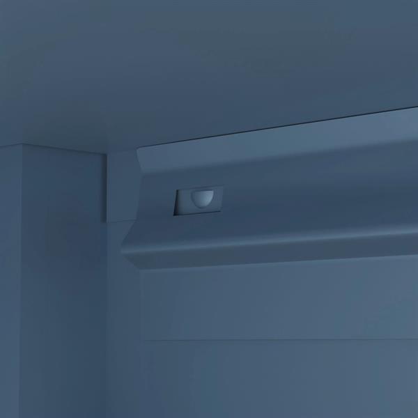 Comodino in metallo con cassetto 45x30x50cm blu - Pop