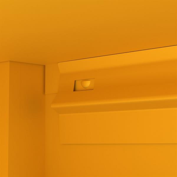 Comodino in metallo con cassetto 45x30x50cm senape - Pop