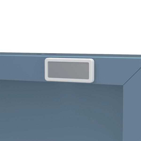 Mobile tv basso in metallo 4 ante 162x40x57 cm blu - Pop
