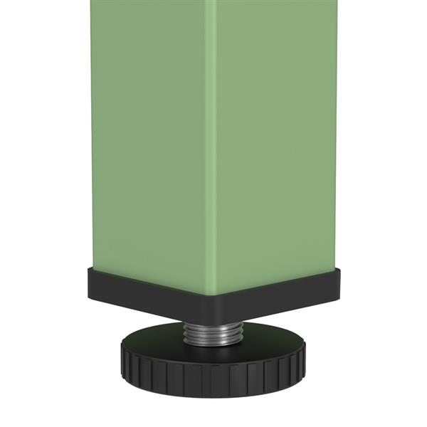 Mobile tv basso in metallo 4 ante 162x40x57 cm verde - Pop