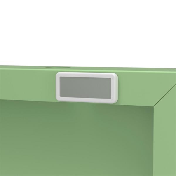 Mobile tv basso in metallo 4 ante 162x40x57 cm verde - Pop