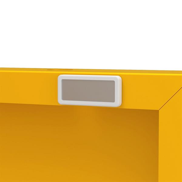 Mobile tv basso in metallo 4 ante 162x40x57 cm senape - Pop