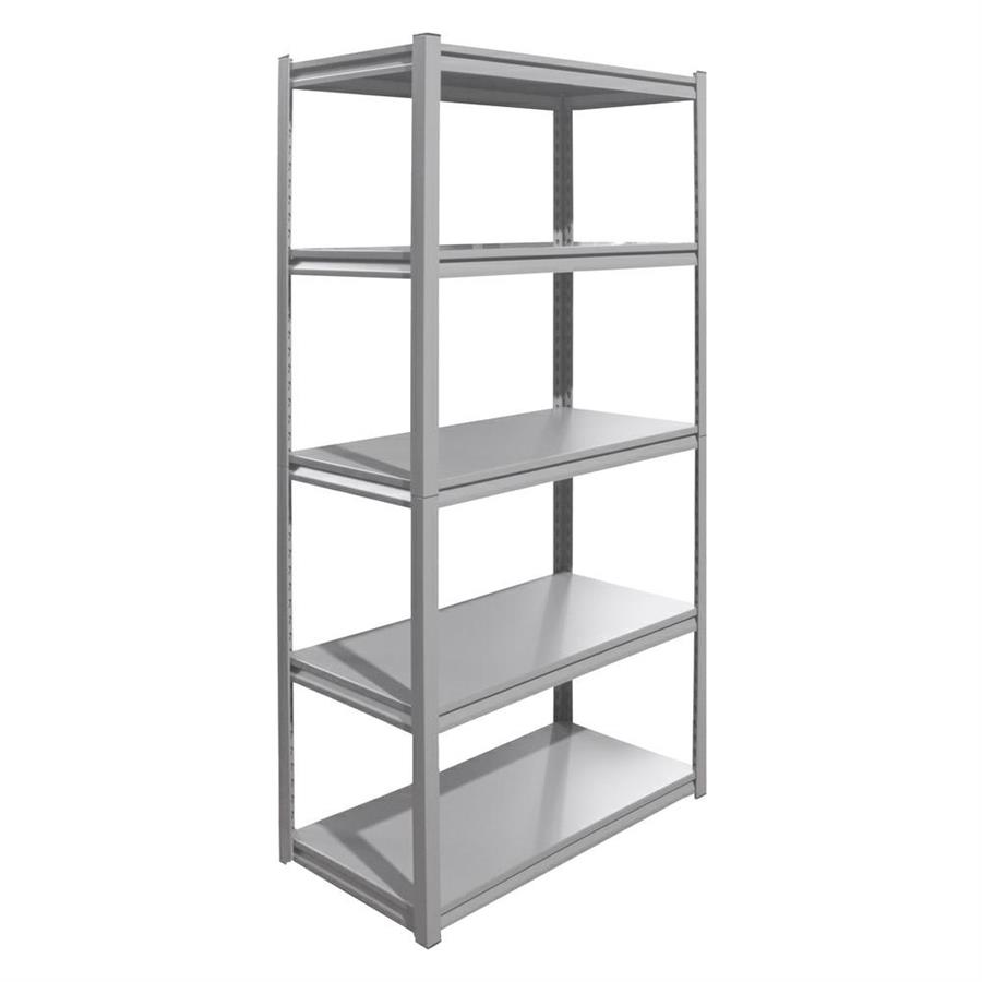 Scaffale in metallo 5 ripiani 180x90x40cm