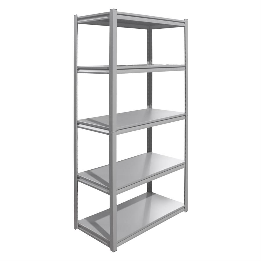 Scaffale in metallo 5 ripiani 180x90x40cm