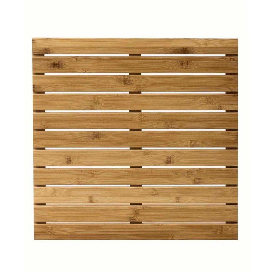 Pedana doccia in legno di bambù 50x50 cm