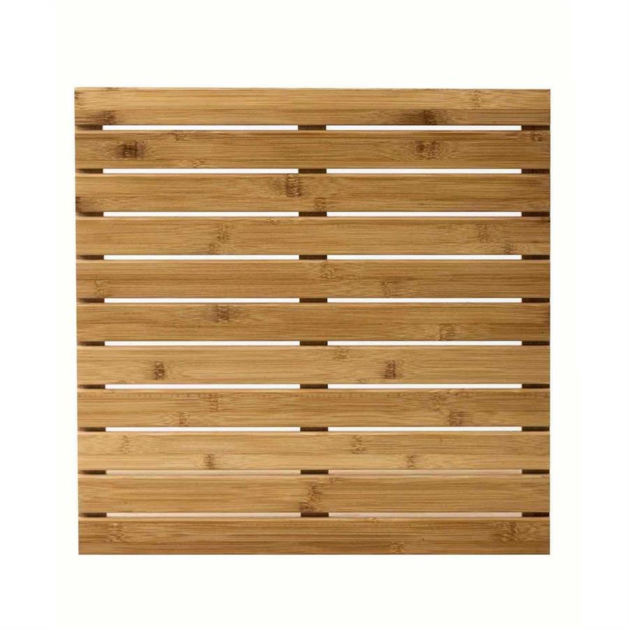 Pedana doccia in legno di bambù 50x50 cm