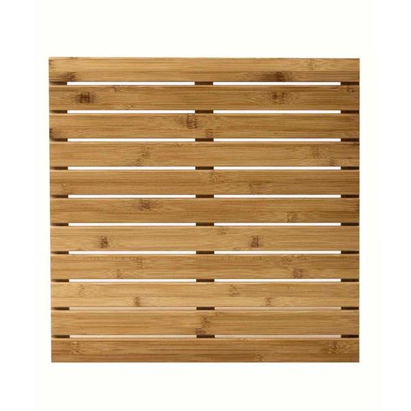 Pedana doccia in legno di bambù 50x50 cm