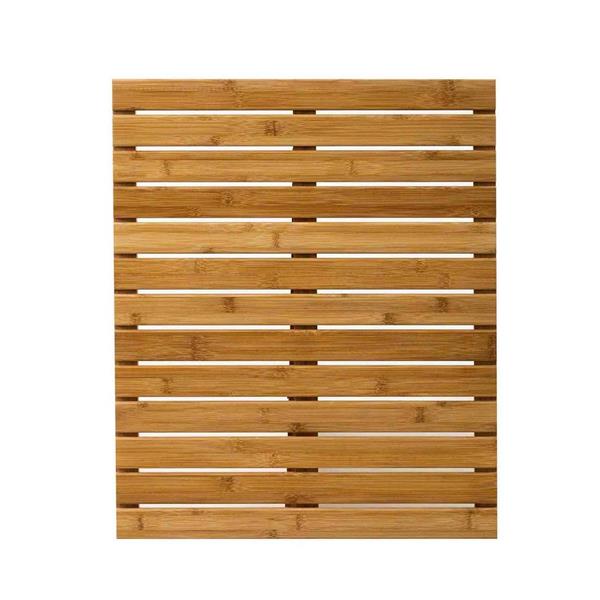 Pedana doccia in legno di bambù 60x50 cm