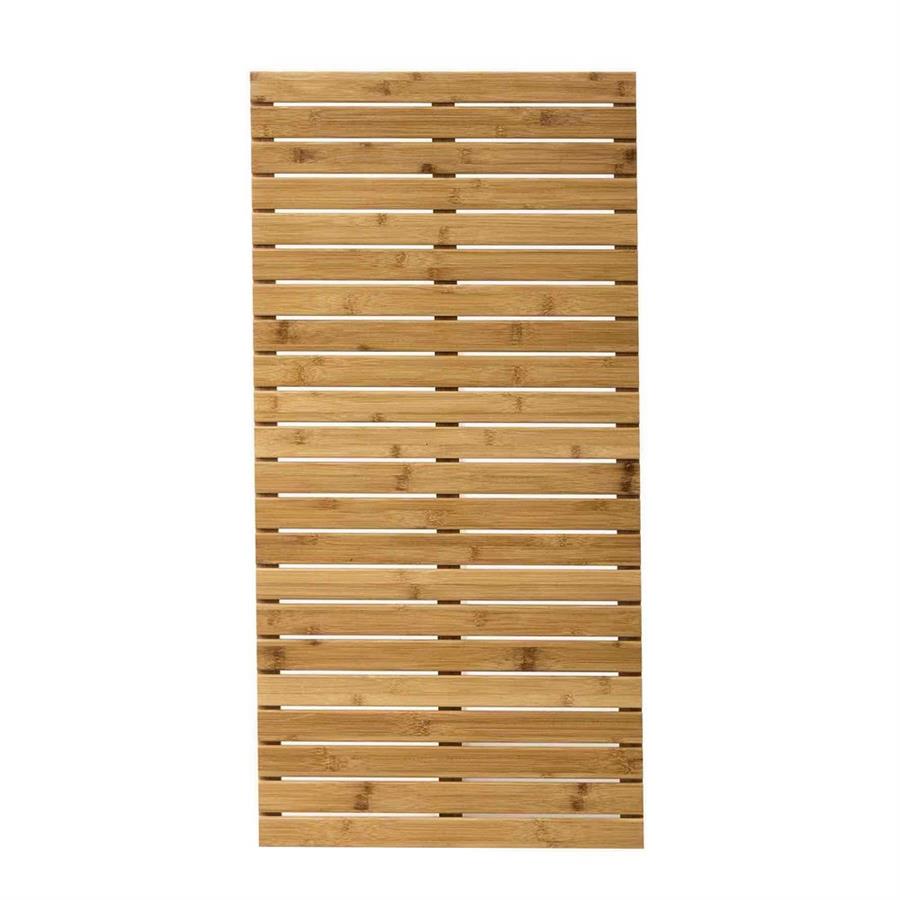 Pedana doccia in legno di bambù 100x50 cm