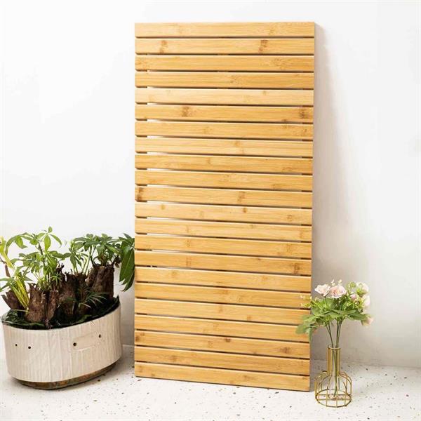 Pedana doccia in legno di bambù 100x50 cm