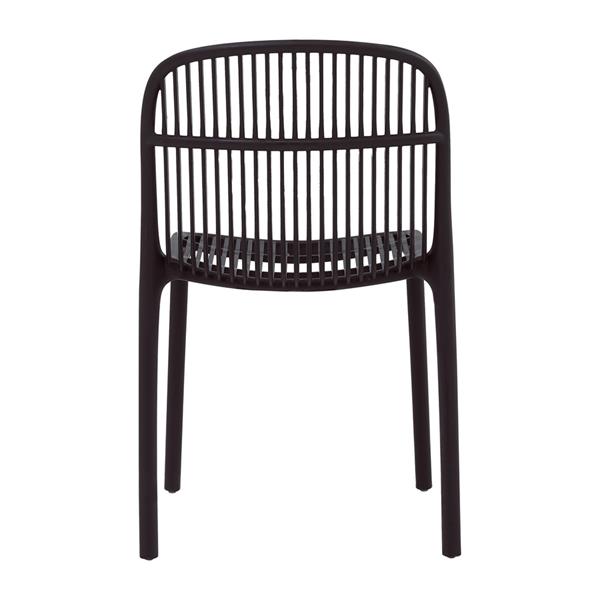 Set da 4 sedie da giardino nere in polipropilene – Sintra