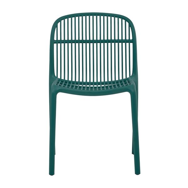 Set da 4 sedie da giardino in polipropilene verde – Sintra