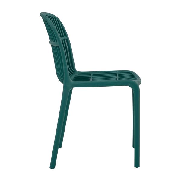 Set da 4 sedie da giardino in polipropilene verde – Sintra