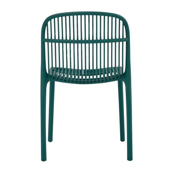 Set da 4 sedie da giardino in polipropilene verde – Sintra