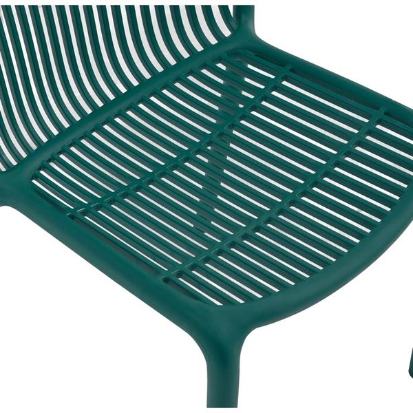 Set da 4 sedie da giardino in polipropilene verde – Sintra