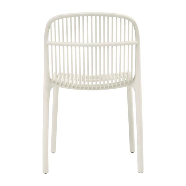 Set da 4 sedie da esterno bianca in polipropilene – Sintra