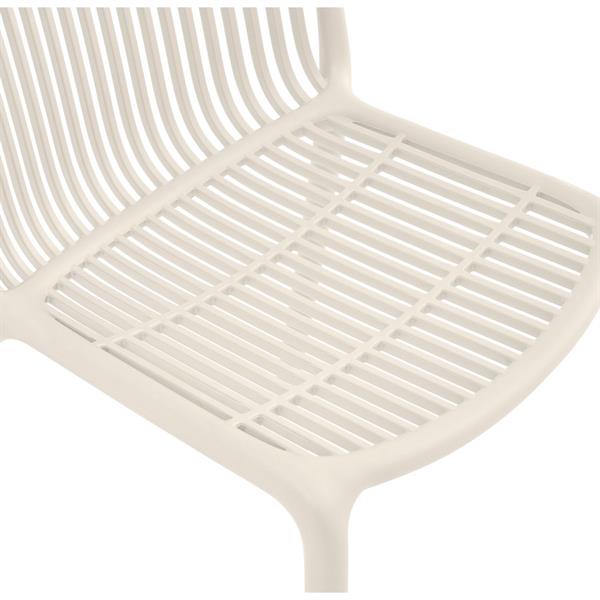 Set da 4 sedie da esterno bianca in polipropilene – Sintra