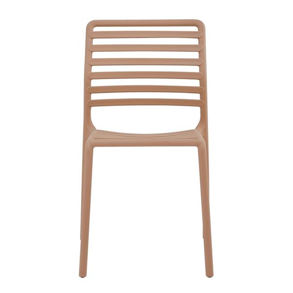 Set da 4 sedie da giardino in polipropilene tortora – Lagos