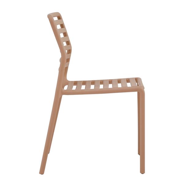 Set da 4 sedie da giardino in polipropilene tortora – Lagos