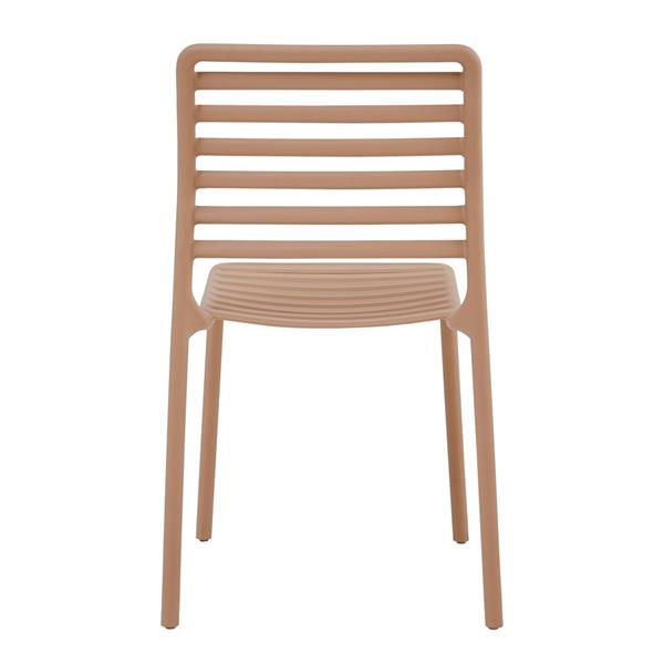 Set da 4 sedie da giardino in polipropilene tortora – Lagos