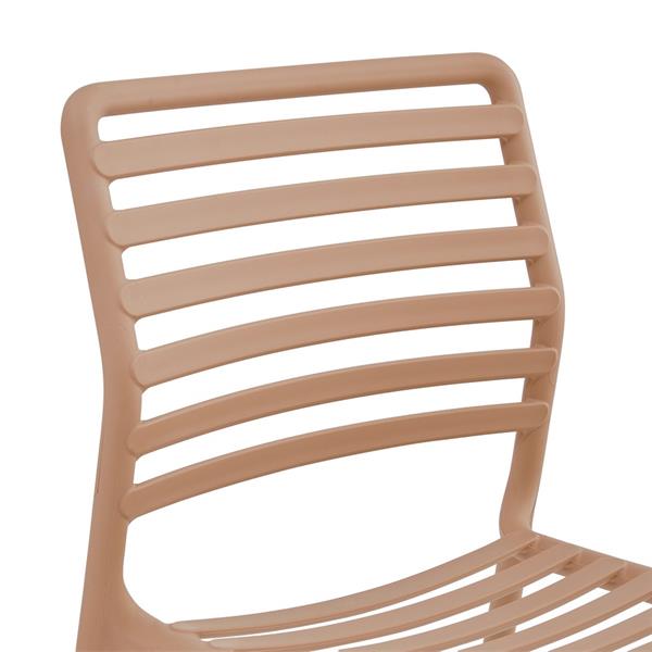 Set da 4 sedie da giardino in polipropilene tortora – Lagos