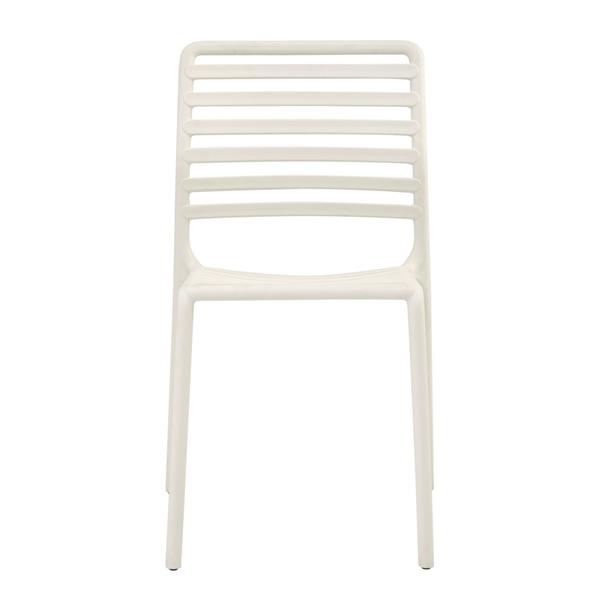 Set da 4 sedie da giardino in polipropilene bianca – Lagos