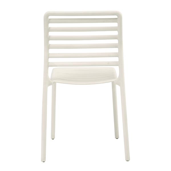 Set da 4 sedie da giardino in polipropilene bianca – Lagos