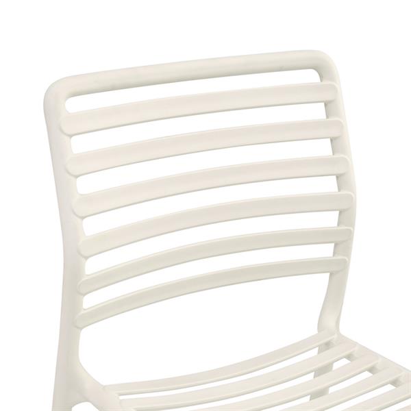 Set da 4 sedie da giardino in polipropilene bianca – Lagos