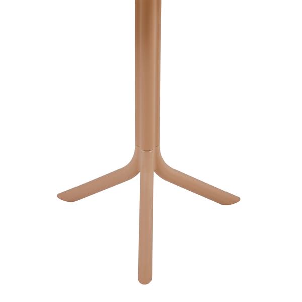 Tavolo alto da esterno in polipropilene 60x60x75cm tortora – Coimbra
