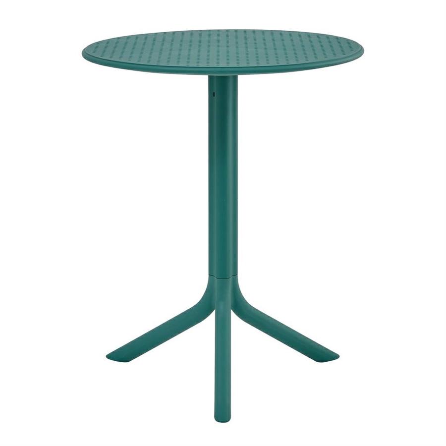 Tavolo alto da esterno in polipropilene 60x60x75cm verde – Coimbra