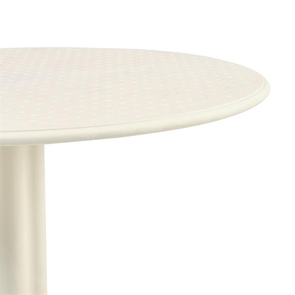 Tavolo alto da esterno in polipropilene 60x60x75cm bianco – Coimbra