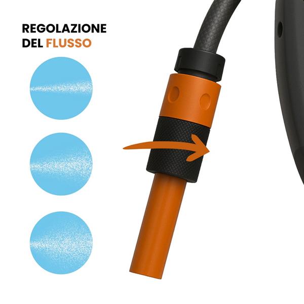 Avvolgitubo automatico da parete in PVC 20 metri
