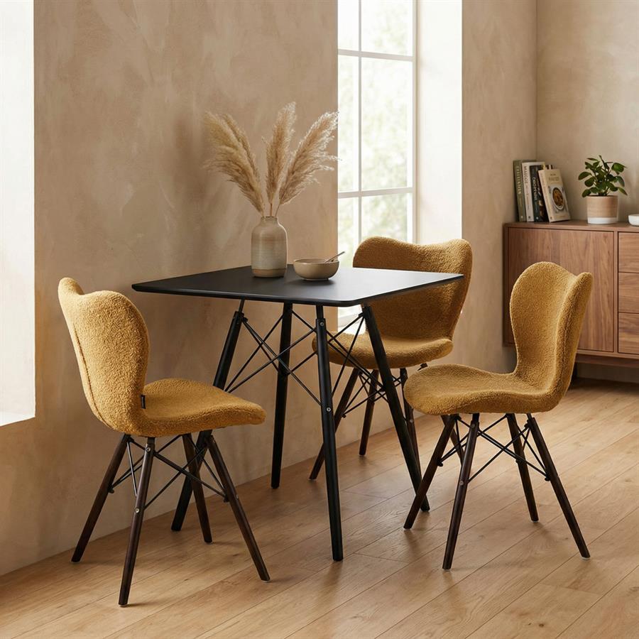 Tavolo quadrato da cucina 70x70x74 stile scandinavo - Ester