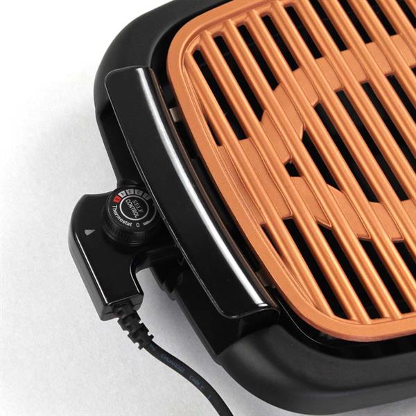 Griglia elettrica in alluminio e bakelite 1000W con termostato