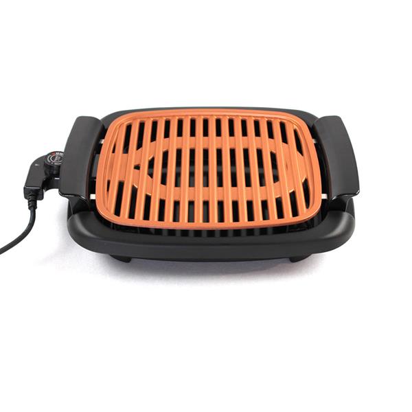 Griglia elettrica in alluminio e bakelite 1000W con termostato