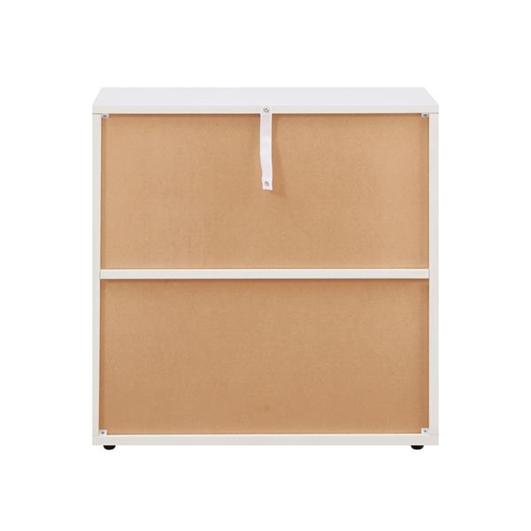 Mobile libreria con 4 cubi con 2 ante bianca - Ubli